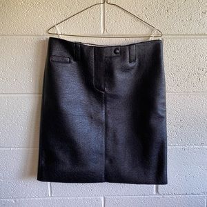 Rochas leather look mini skirt